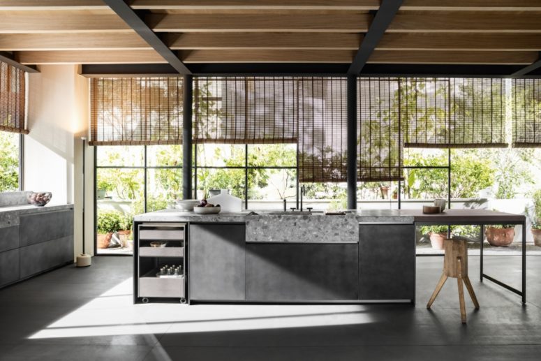 Such a kitchen will be a great fit for a modern, moody, masculine space with a restraint color palette
