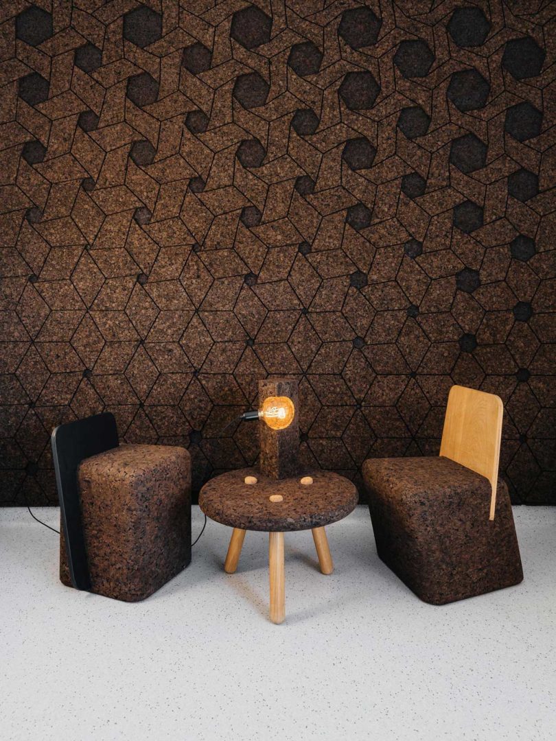 There are also interesting wall coverings to get inspired