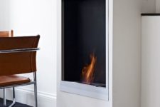 08 a stylish ethanol fireplace is a great idea to add coziness and warmth to your space