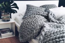 21 chunky knits are a perfect hygge accessory, they can fit any kind of bedroom