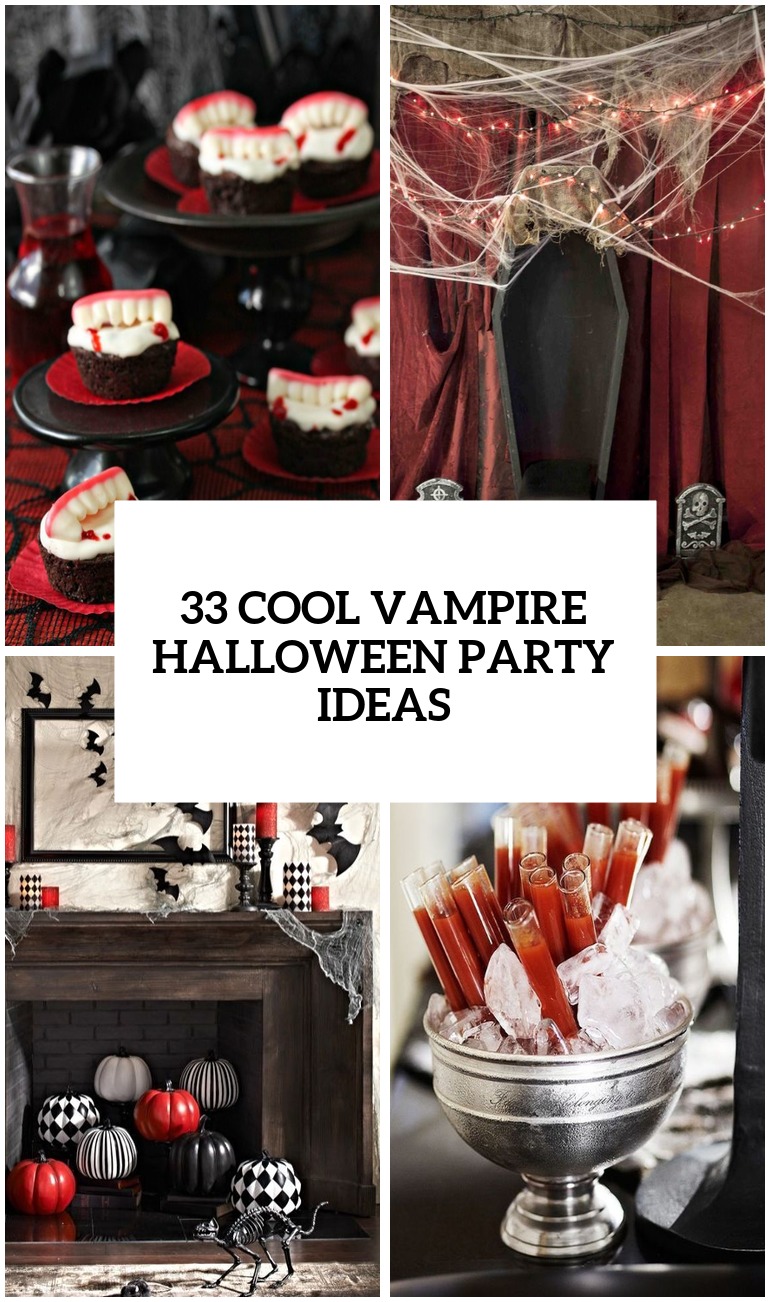 cool vampire halloween party decor ideas
