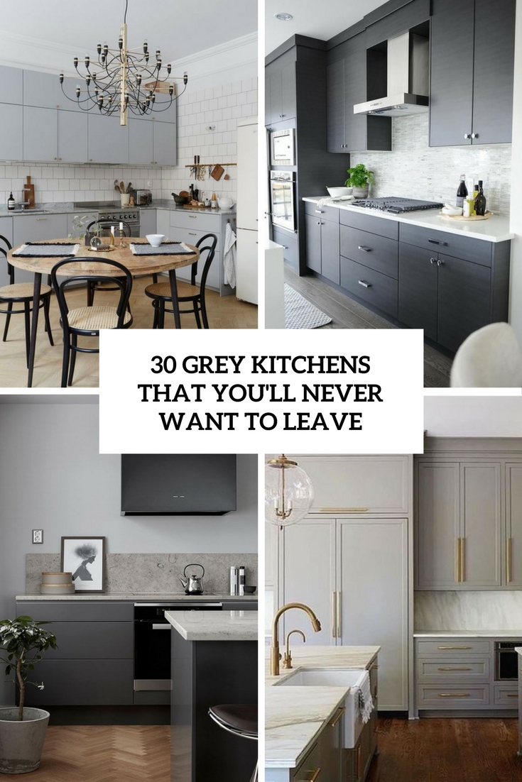 30 Grey Kitchens That You’ll Never Want To Leave