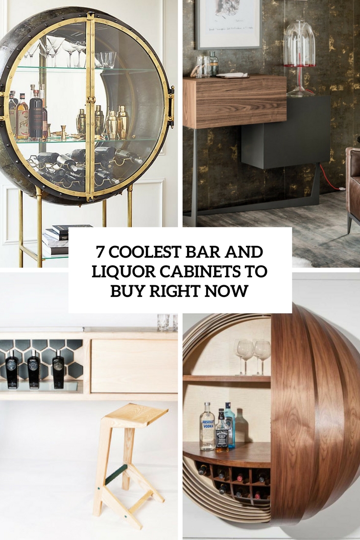 coolest bar and liquor cabinets to buy right now