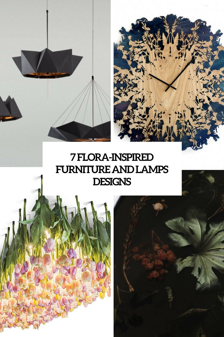 flora inspired furniture and lamps designs