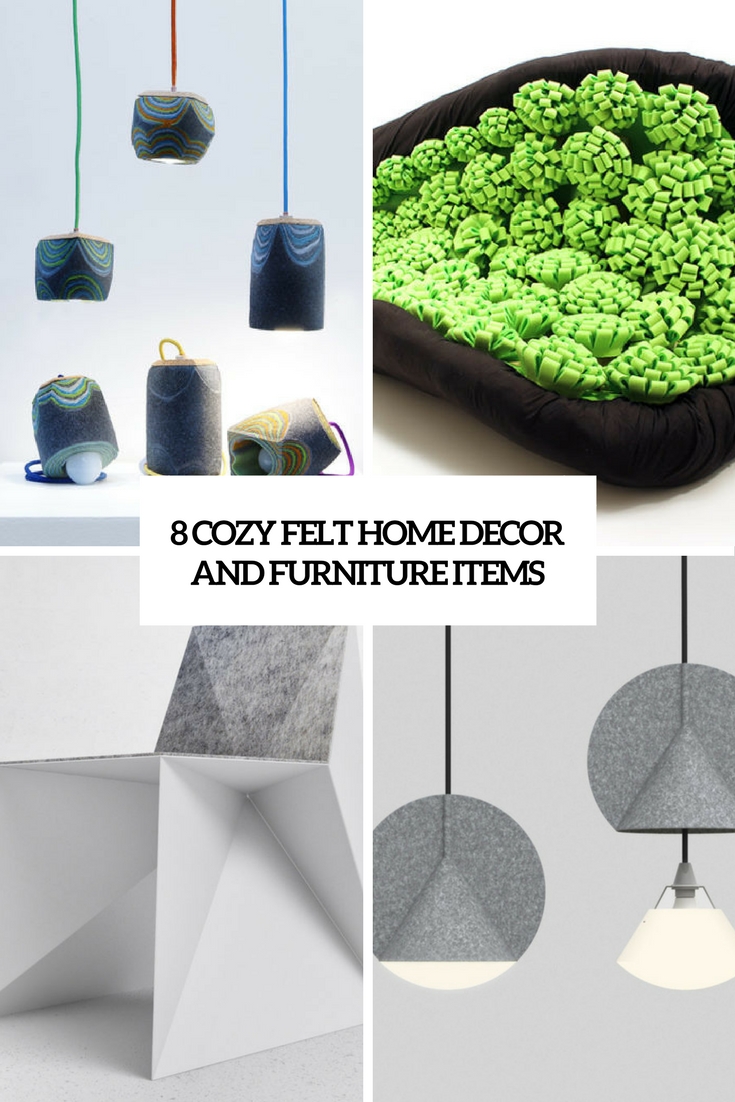 8 Cozy Felt Home Decor And Furniture Items