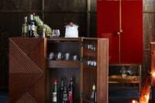 geometric bar cabinet by Rosanna Ceravolo