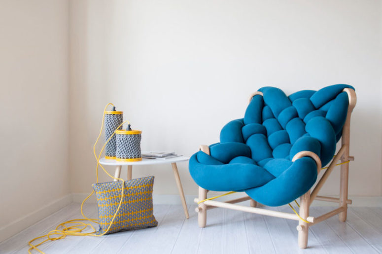 knit furniture by Veega Tankun (via www.digsdigs.com)