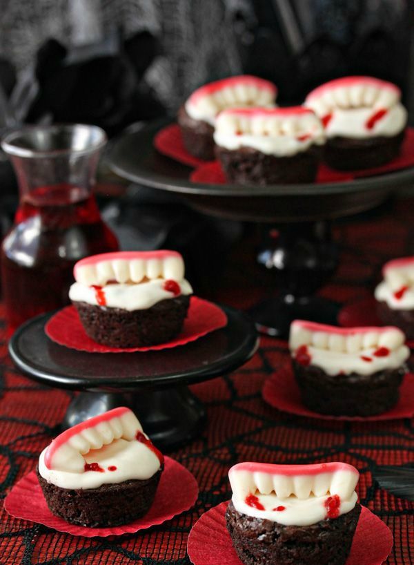 vampire's jaw is a perfect shape for a cupcake