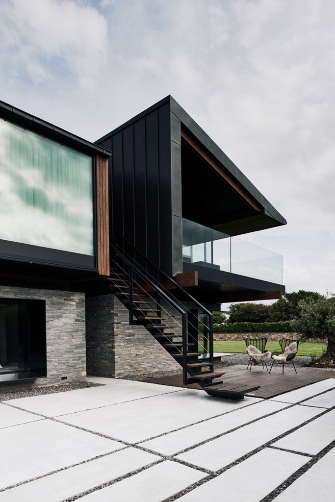 This gorgeous modern home in Wales was built for a family who wanted a peaceful life and gorgeous views, and they got it all