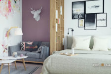 01 This modern apartment is created for young girl, it’s full of creative solutions and cute girlish touches