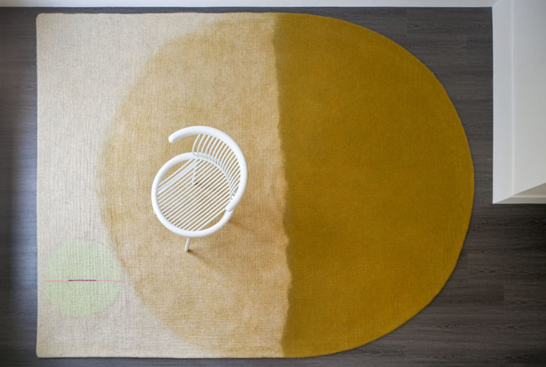 These bold rugs features truly fall colors like mustard and abstract modenr designs that fit modern spaces
