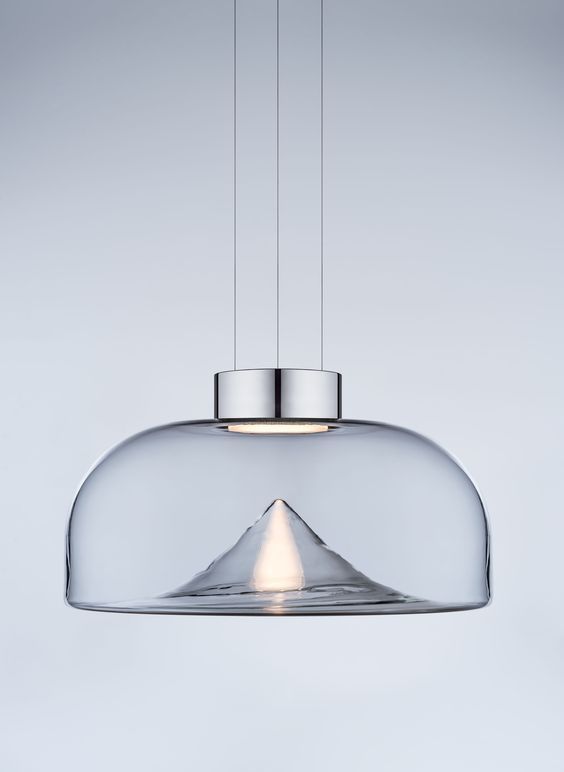 pendant lamp combining technology and Venetian glass and looks very interesting
