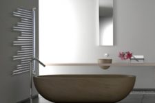 minimalist bathroom with cool radiators