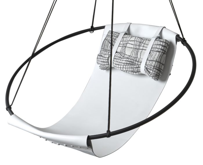 This hammock-like chair is suitable for indoors and outdoors