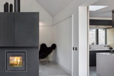 cool black fireplace stove