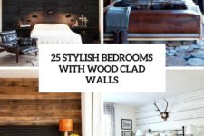 25 stylish bedrooms with wood clad walls cover