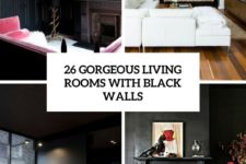 26 gorgeous living rooms with black walls cover