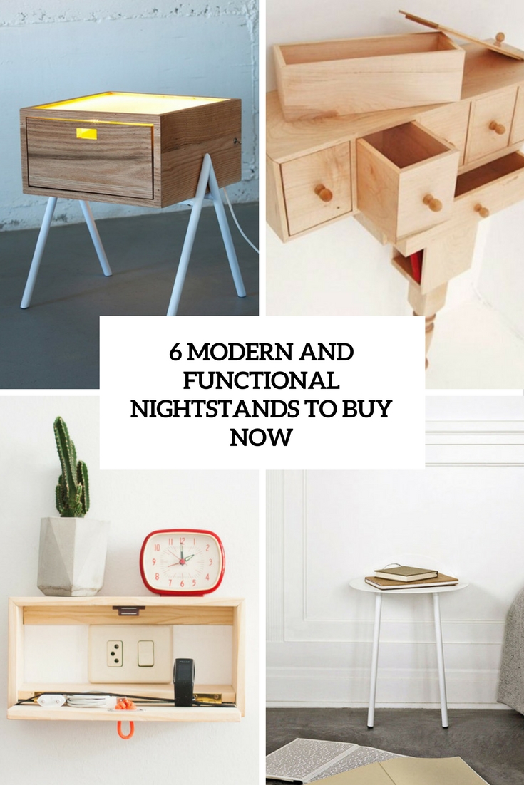 modern and functional nightstands to buy now