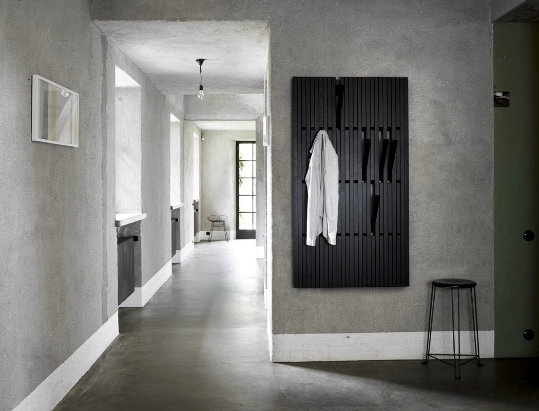 Piano Coat Rack is a great piece for small entryways, it allows accomodating a lot of clothes or hide every hook