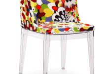 chair with floral prints