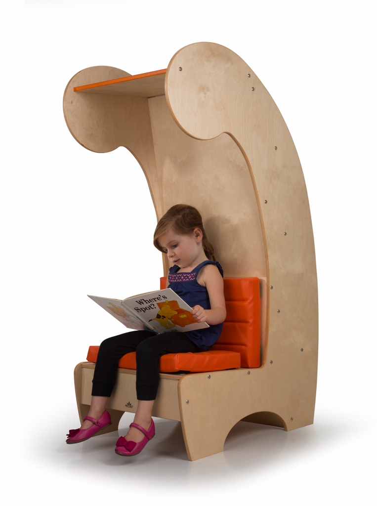 The design of the chair creates a separate and personal space for reading, and your kid is sure to love it