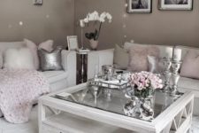 04 greys, creamy and pink work perfect for a glam girlish space