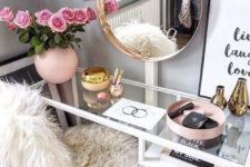06 IKEA’s Vittsjo desk is an ideal vanity – it’s ethereal due to the sheer look and features storage