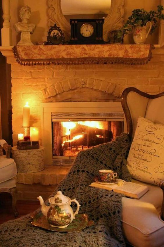 A built in electric fireplace is also a great idea, and it guarantees a cozy evening