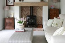 13 a chic hearth can be even non-workign but it will add coziness to the space