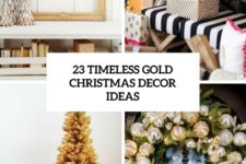 23 timeless gold christmas decor ideas cover