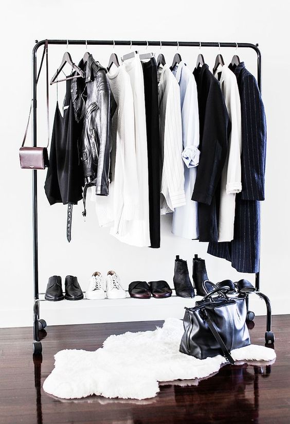 a makeshift closet like this one can be placed in any room and space you want