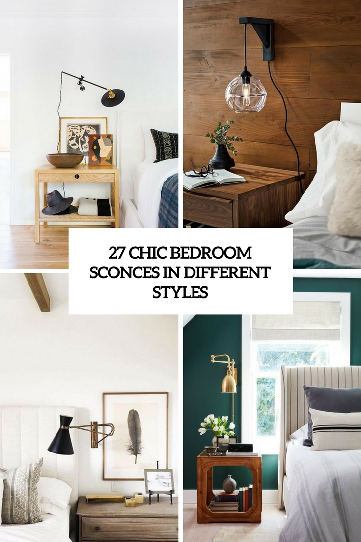 27 Chic Bedroom Sconces In Different Styles