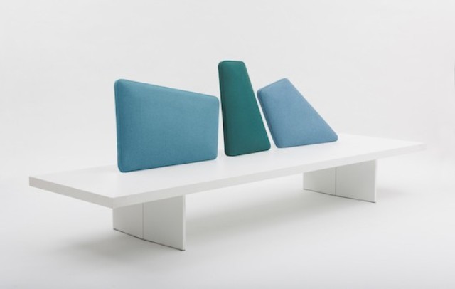 Iceland Bench by Segis is a beautiful furniture piece that is inspired by glaciers and features colors that are characteristic for them