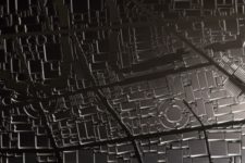 02 The city map is detailed and looks real, such a table is a bold eye-catcher that will make everyone look at it
