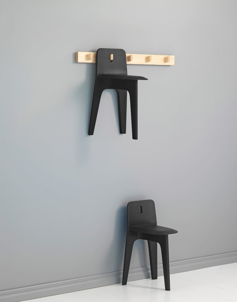 Stove chairs can work as sculptures on the wall, such a functional and creative idea