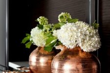 06 a copper vase and some cute copper catch all trays will add chic to your entryway or bedroom