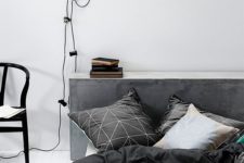 15 geometric bedding in black and white will fit a Scandinavian or masculine space