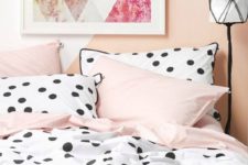 16 pink and polka dot bedding is great for a girlish space