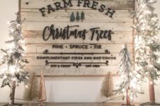 21 a vintage pallet Christmas sign will add a cool feel to any space