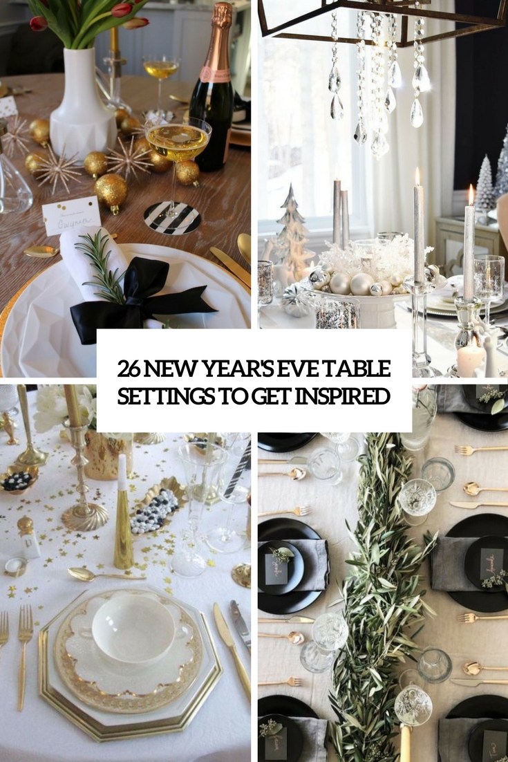 26 New Year’s Eve Table Settings To Get Inspired