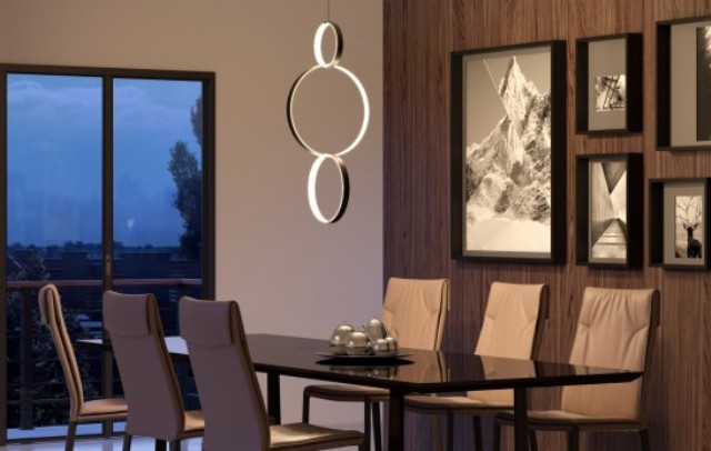 Capella lighting collection includes a lot of lamps and lights with LEDs and modern design