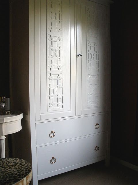 Hemnes wardrobe with overlays looks more refined and vintage styled