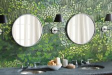 02 The mosaics is inspire by nature and looks like a mythical garden that is always in bloom