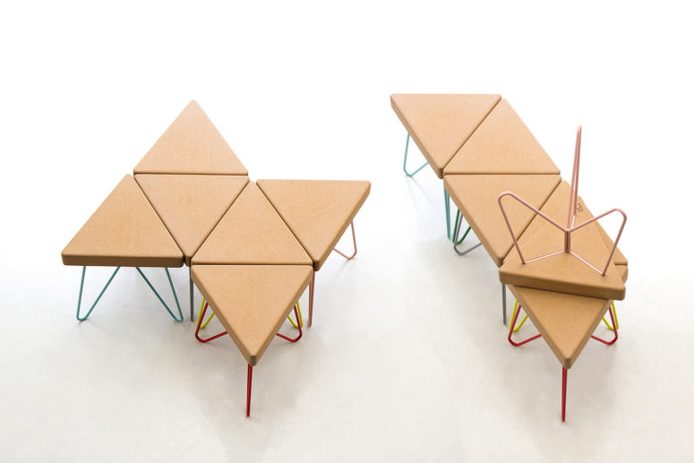 The stool can be used as a table, stool, chair, it's perfect for kids' spaces