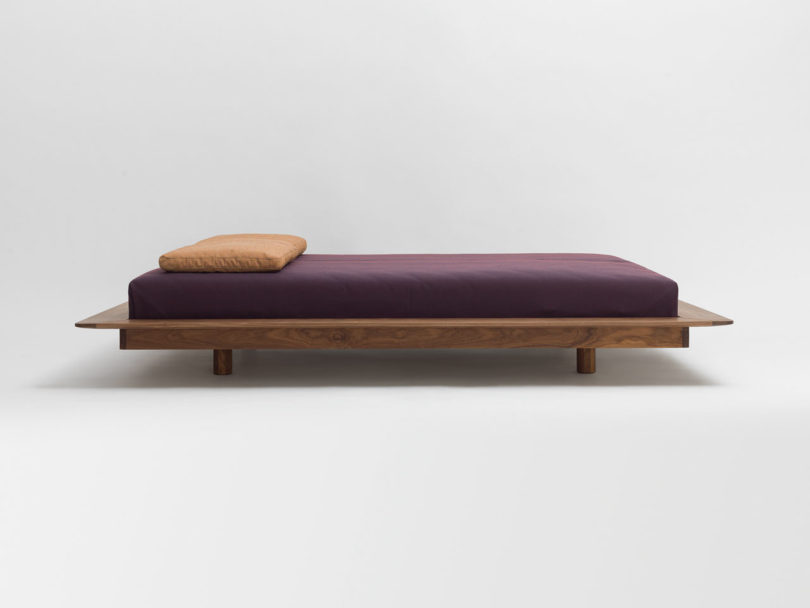 This is a cool Japanese-inspired bed that got a classic and modern European look