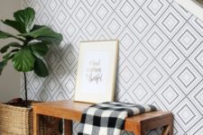 06 geometric wallpaper is a stylish choice that fits most decor styles