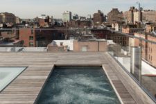 gorgeous rooftop hot tub pool