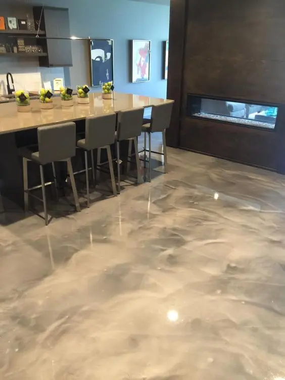 Make a statement with epoxy floors   floors can be very eye catching