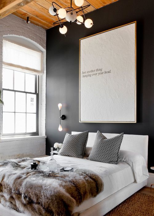 an oversized modern wall art will make a statement in the space