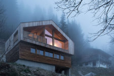 10 The exterior of the chalet is restricted and imitates traditional mountain homes